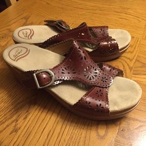 Dansko brown leather sandals